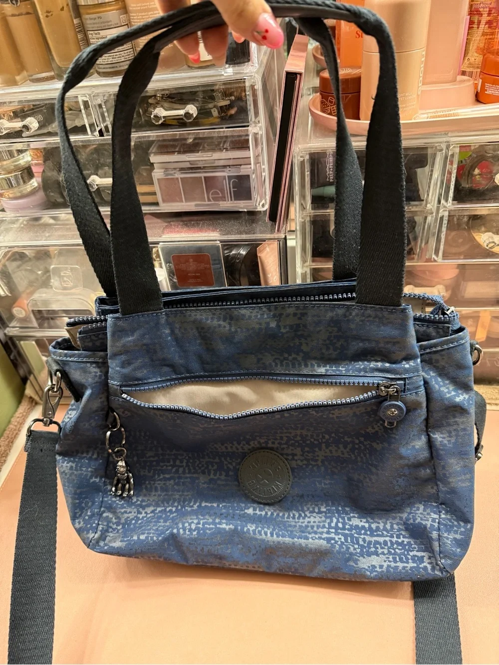 Kipling blue & silver